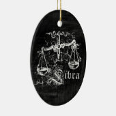 Zodiac Vintag Libra Keramik Ornament (Rechts)