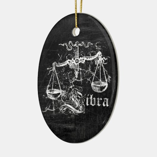 Zodiac Vintag Libra Keramik Ornament (Links)