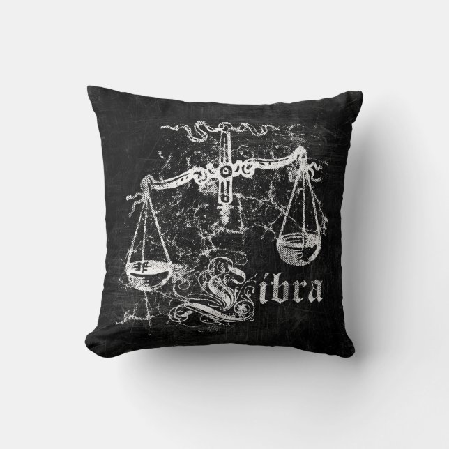 Zodiac Vintag Libra Kissen (Vorderseite)