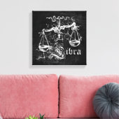 Zodiac Vintag Libra Leinwanddruck (Insitu (Wohnzimmer))