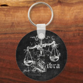 Zodiac Vintag Libra Schlüsselanhänger (Vorderseite)