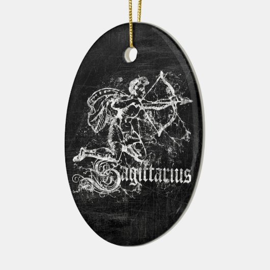Zodiac Vintag Sagittarius Keramik Ornament (Links)