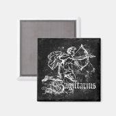 Zodiac Vintag Sagittarius Magnet (Vorderseite/Rückseite)