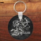 Zodiac Vintag Sagittarius Schlüsselanhänger (Vorderseite)