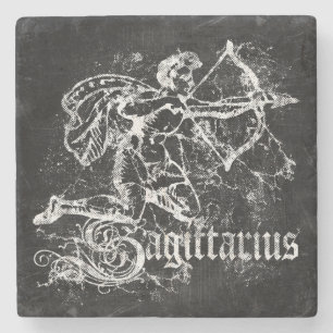 Zodiac Vintag Sagittarius Steinuntersetzer