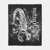 Zodiac Vintag Scorpio Fleecedecke (Vorderseite)