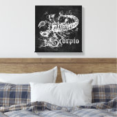 Zodiac Vintag Scorpio Leinwanddruck (Insitu (Schlafzimmer))