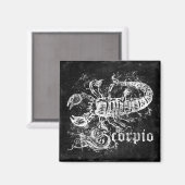 Zodiac Vintag Scorpio Magnet (Vorderseite/Rückseite)
