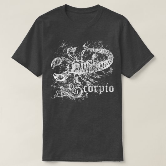 Zodiac Vintag Scorpio T-Shirt (Design vorne)