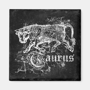 Zodiac Vintag Taurus Magnet