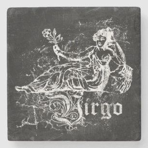 Zodiac Vintag Virgo Steinuntersetzer