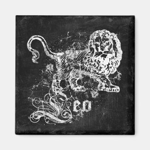 Zodiac Vintage Löwe Magnet