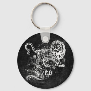 Zodiac Vintage Löwe Schlüsselanhänger