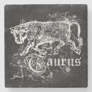 Zodiac Vintage Stier Steinuntersetzer