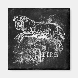 Zodiac Vintage Widder Magnet