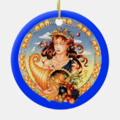 Zodiac Virgo - Anpassen Sie es! Keramikornament (Hinten)