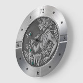 Zodiac ~ Virgo ~ Celestial ~ Western Astrologie ~ Große Wanduhr (Winkel)