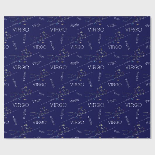 Zodiac Virgo Geschenkpapier (Flach)