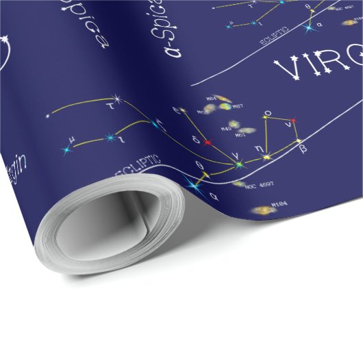 Zodiac Virgo Geschenkpapier (Rolleneckpunkt)