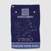 Zodiac Virgo Golfhandtuch (Vorderseite)