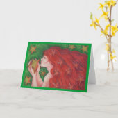 Zodiac Virgo Grüßkarte Karte (Gelbe Blume)