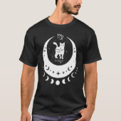 Zodiac Virgo Horoskop Astrologie Signatur Katze Ha T-Shirt (Vorderseite)