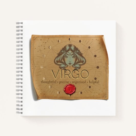 Zodiac - Virgo - Journal Notizblock (Vorderseite)