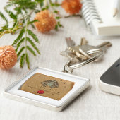 Zodiac - Virgo - Keychain Schlüsselanhänger (Seite)