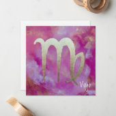 Zodiac: VIRGO-Mitteilungskarten Mitteilungskarte (Vorderseite/Rückseite Beispiel)
