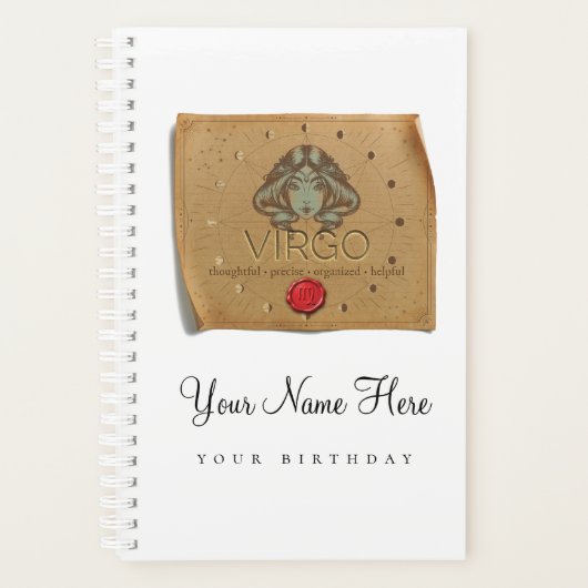 Zodiac - Virgo - Personalized Day Planner Planer (Vorderseite)