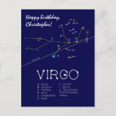 Zodiac Virgo Postkarte (Vorderseite)