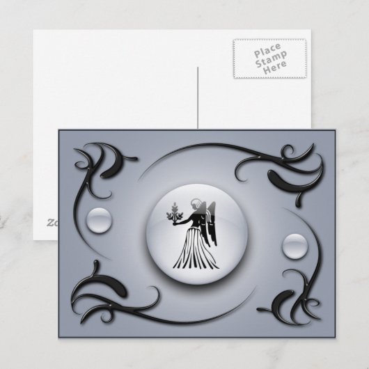 Zodiac Virgo Postkarte (Vorne/Hinten)