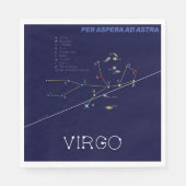 Zodiac Virgo Serviette (Vorderseite)