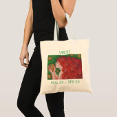 Zodiac Virgo Taschentext Tragetasche (Vorderseite (Produkt))