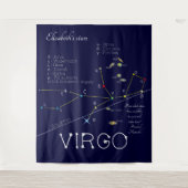 Zodiac Virgo Wandteppich (Vorderseite)