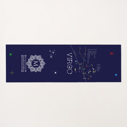 Zodiac Virgo Yogamatte (Rückseite (Horizontal))
