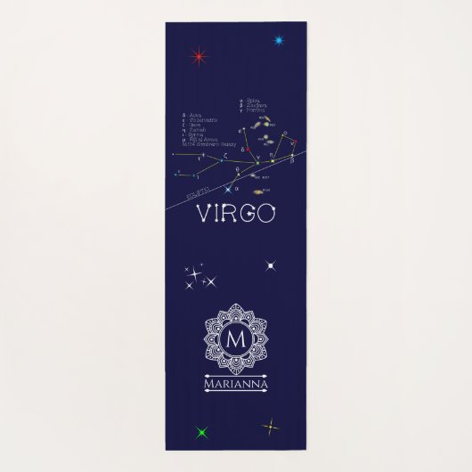 Zodiac Virgo Yogamatte (Rückseite)