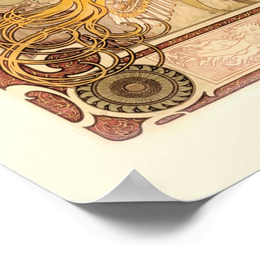 Zodiac von Alphonse Mucha Poster (Ecke)