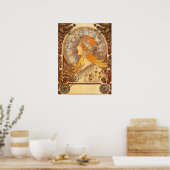Zodiac von Alphonse Mucha Poster (Küche)