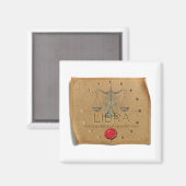 ZODIAC - Waage - Magnet (Vorderseite/Rückseite)