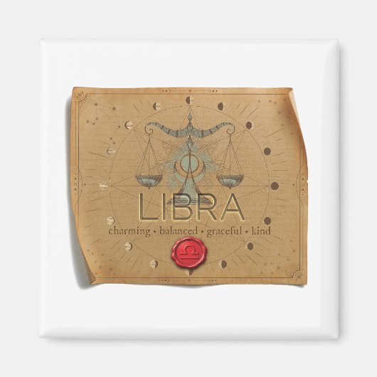 ZODIAC - Waage - Magnet (Vorne)