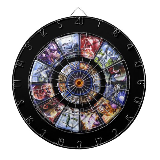 Zodiac Wheel Custom Game Dartscheibe (vorne)