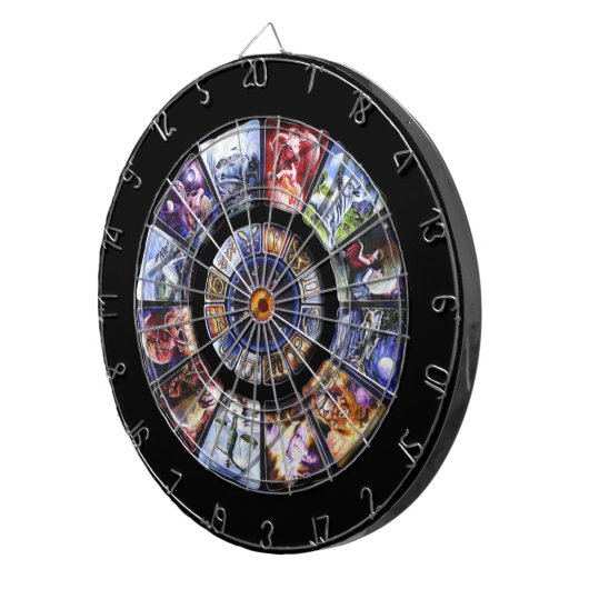Zodiac Wheel Custom Game Dartscheibe (Vorderseite rechts)