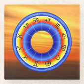Zodiac Wheel Glasuntersetzer (Vorderseite)