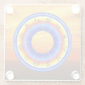 Zodiac Wheel Glasuntersetzer (Rückseite)