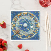 Zodiac Wheel Horoskop Astrologie Zeichen Serviette (Beispiel)