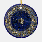 Zodiac Wheel Keramik Ornament (Vorne)