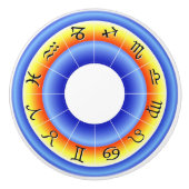 Zodiac Wheel Keramikknauf (Vorderseite)