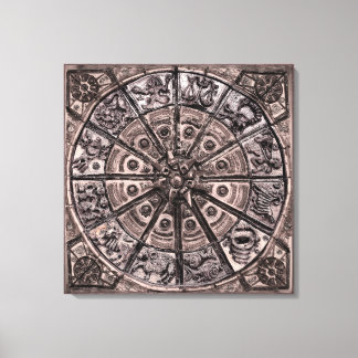 Zodiac Wheel Leinwanddruck