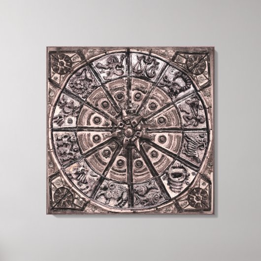 Zodiac Wheel Leinwanddruck (Vorderseite)